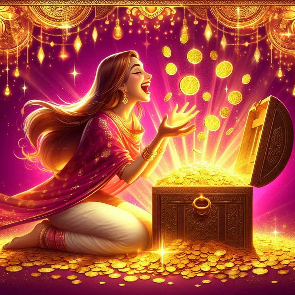 Woman Opening Treasure Chest